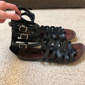 Steve Madden Gladiator Sandals in Black